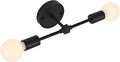 Wall Sconce, Wall Light 2-Lights Matte Black Bathroom Vanity Wall Sconce Pole Wall Mount Lighting Fixture Modern Industrial Wall Lamp