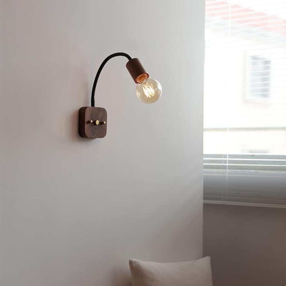 Wall Sconce, Wall Light 2-Lights Matte Black Bathroom Vanity Wall Sconce Pole Wall Mount Lighting Fixture Modern Industrial Wall Lamp