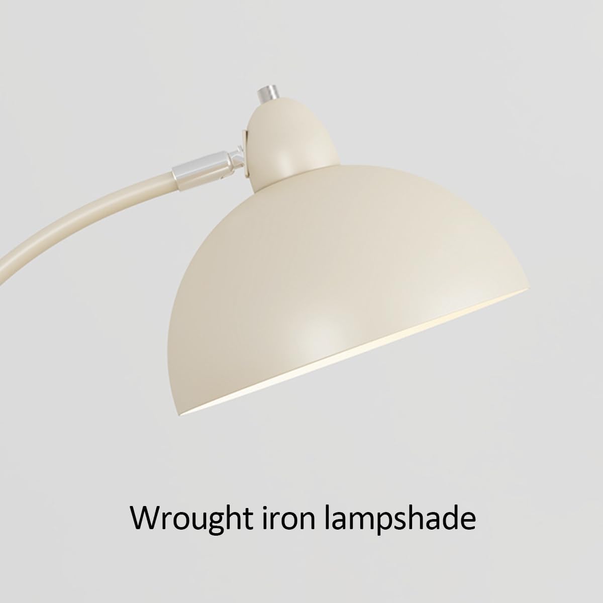 Nordic Cream Style Floor Lamp 60.2" Tall Standing Lamp With Metal Shade Soft Eye-Caring Reading Standing Floor Lamps E27 Base for Living Room Bedroom Study Room Office Hotel
