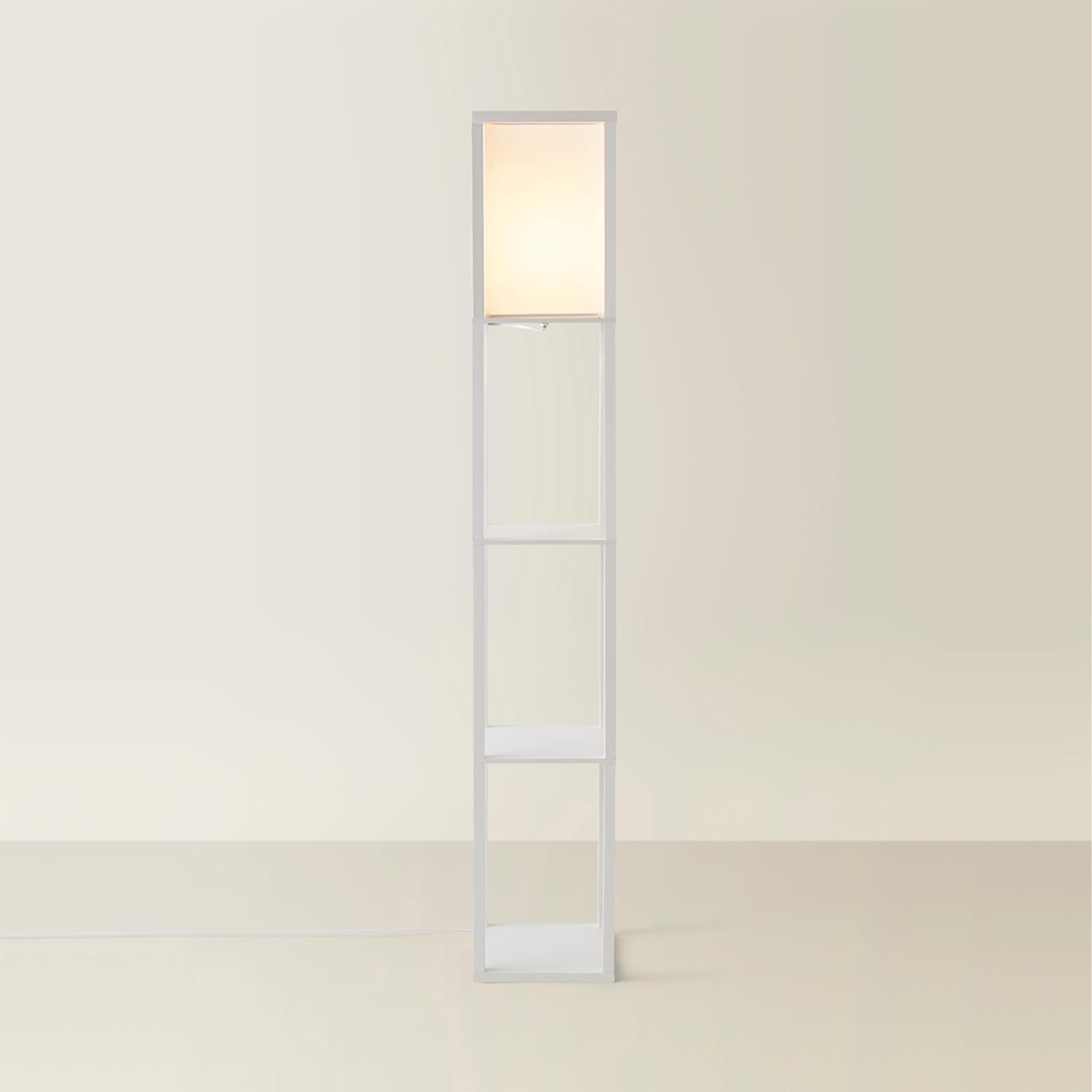 MiniSun | Wooden Floor Lamp with Shelves in Black | Floor Lamps & Torchieres, Home Décor, Improvement & Lifestyle Essential