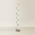 ValueLights | Infinity Matte Grey Double Twist Integrated LED Floor Lamp | Floor Lamps, Home Décor & Improvement Essential