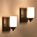 Dimmable Industrial Bedside Wall Lights Set of 2, Vintage Wall Lamp Fitting Fixture with Dimmer Switch, Retro Wall Lighting, Modern Rustic Wall Sconce for Living Room Bedroom Bathroom Bedside