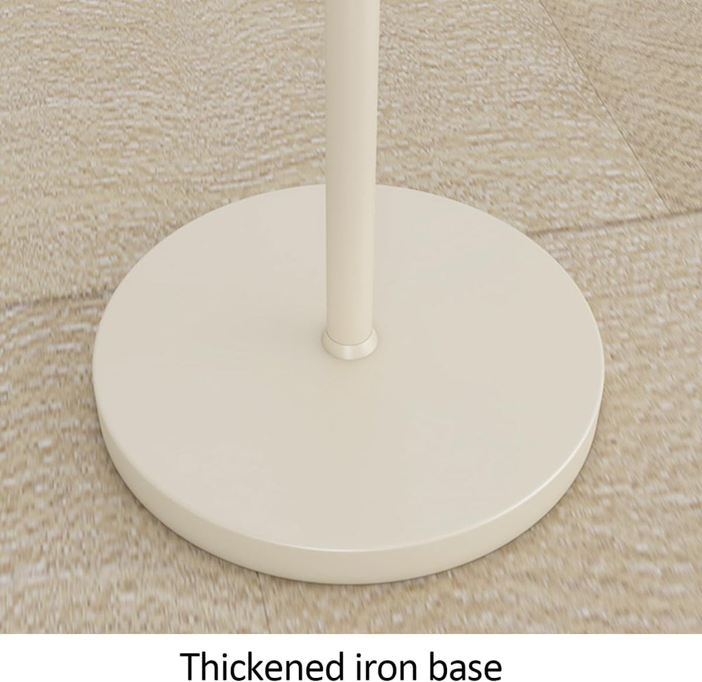 Nordic Cream Style Floor Lamp 60.2" Tall Standing Lamp With Metal Shade Soft Eye-Caring Reading Standing Floor Lamps E27 Base for Living Room Bedroom Study Room Office Hotel