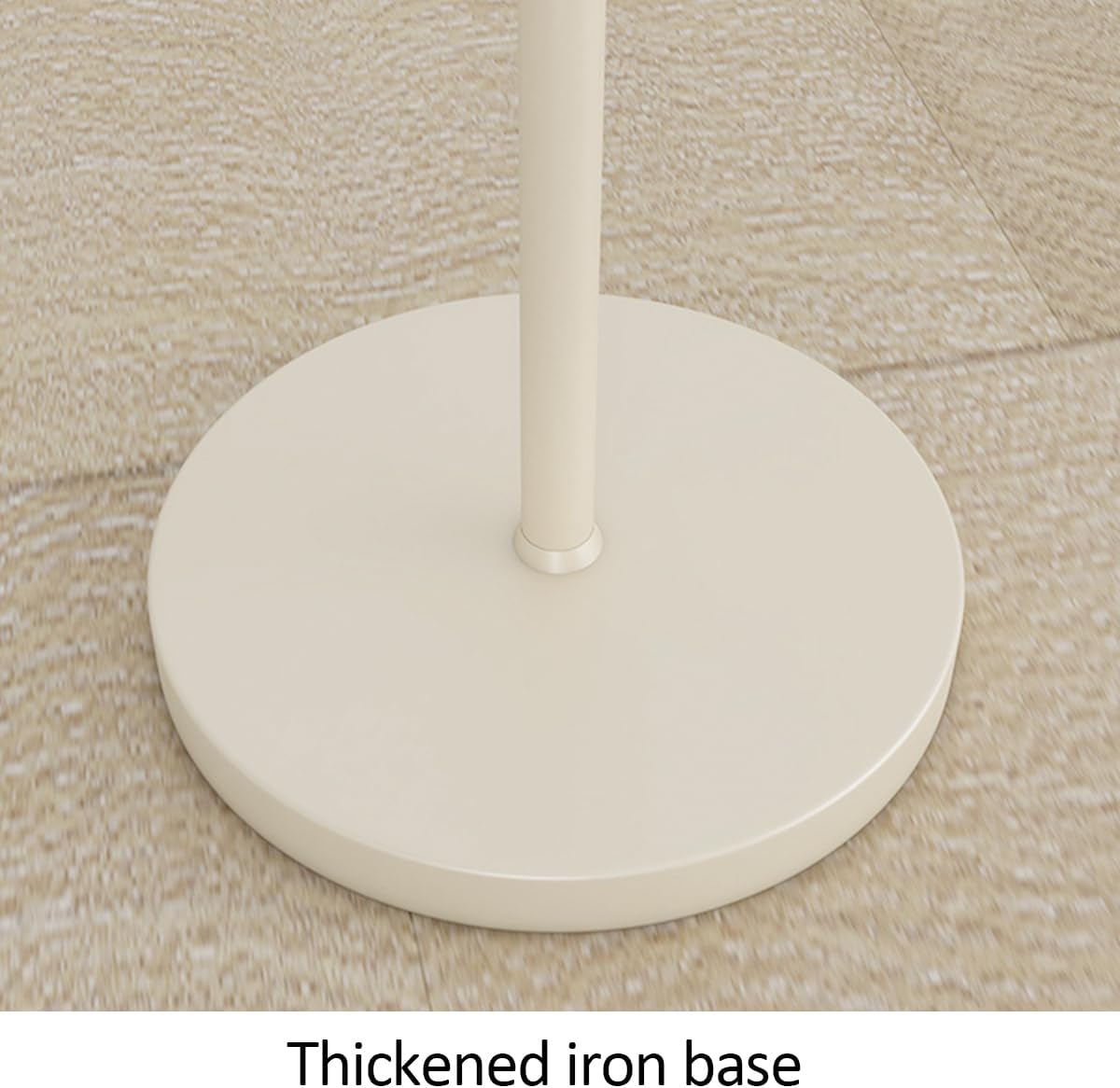Nordic Cream Style Floor Lamp 60.2" Tall Standing Lamp With Metal Shade Soft Eye-Caring Reading Standing Floor Lamps E27 Base for Living Room Bedroom Study Room Office Hotel
