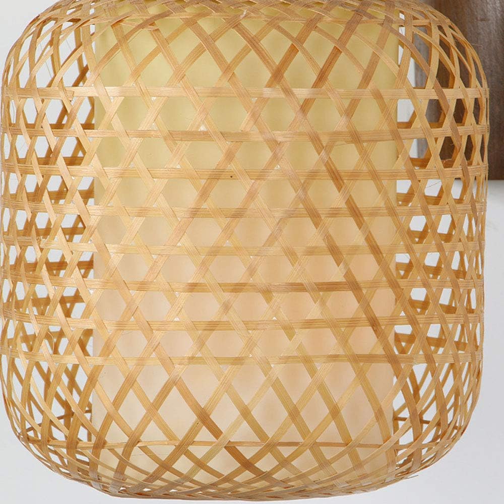 wall lamp, Japanese Style Bamboo Woven Wall Lamp Personality Bedroom Living Room Aisle Bamboo Art Chandelier Creative Old-Fashioned Study Wall Lantern Pastoral Style Wall Li,Indoor Wall Light