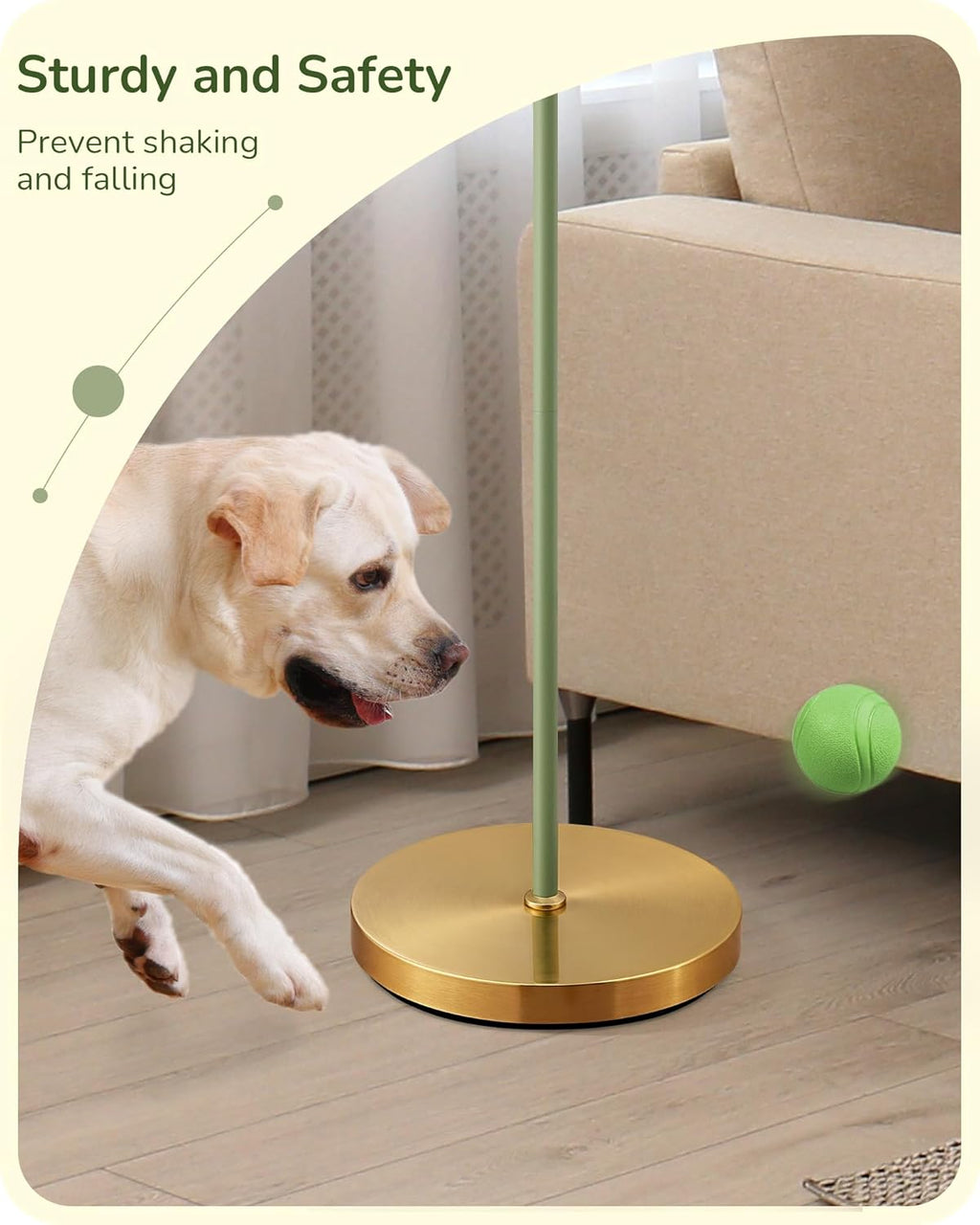 EDISHINE Retro Floor Lamp for Living Room, Tall LED Standing Lamp with Linen Lampshade, E27 Base, Foot Switch, 2700K Bulb Included, Gray Green