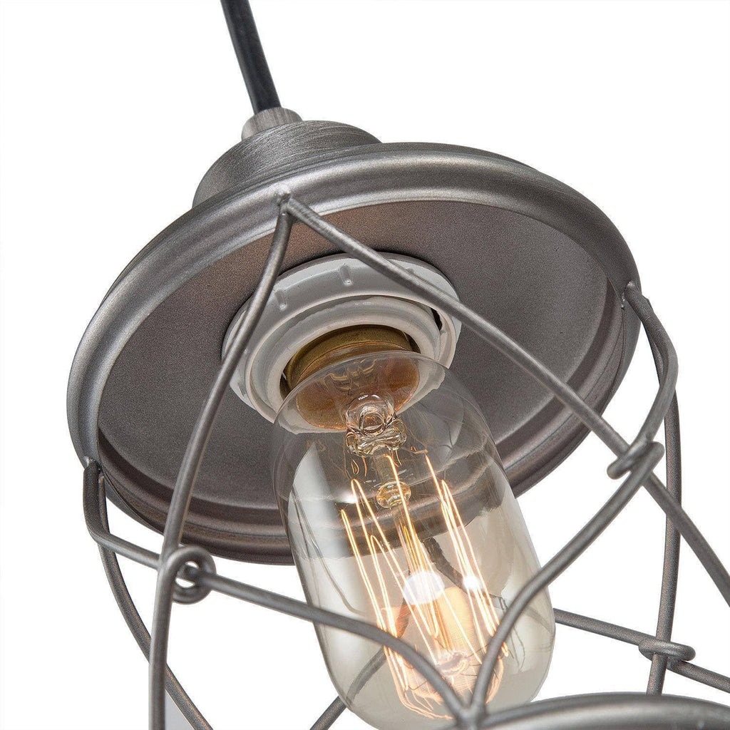 classy leaves Farmhouse Pendant Light Fixtures, Rustic Industrial Mini Cage Hanging Pendant Lighting for Kitchen Island, Foyer, Hallway, Bedroom and Entryway